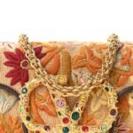 Valentino Garavani Small Locò Shoulder Bag in Floral Embroidered Raffia (Jewel VLogo) - Image 5