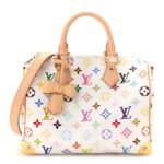 Louis Vuitton x Murakami Multicolore Monogram Speedy Bandouliere 30 White