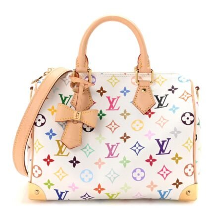 Louis Vuitton x Murakami Multicolore Monogram Speedy Bandouliere 30 White