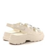 Chanel Quilted Lambskin Crystal CC Platform Dad Sandals (White) - Image 5