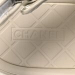Chanel Quilted Lambskin Crystal CC Platform Dad Sandals (White) - Image 8