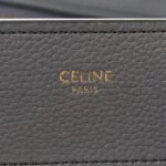 Celine Luggage Tote Bag Grey Drummed Calfskin - Image 5