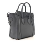 Celine Luggage Tote Bag Grey Drummed Calfskin - Image 2