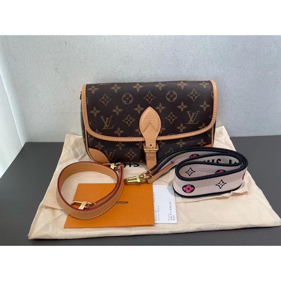 IMG-20260828-WA0168 Louis Vuitton Diane Monogram Canvas Bag with Pink Embroidered Strap - Image 1