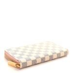 Louis Vuitton Zippy Wallet in Damier Azur Canvas (Rose Ballerine Interior) - Image 3