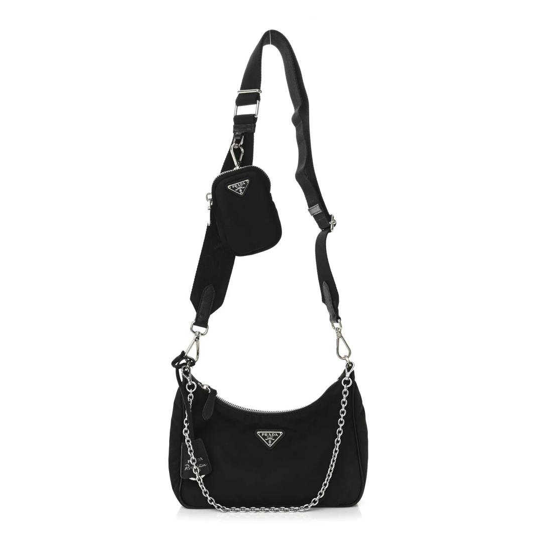 IMG-20260828-WA0213 Prada Re-Edition 2005 Tessuto Nylon Shoulder Bag Black - Image 1