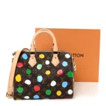 Louis Vuitton x Yayoi Kusama Monogram Painted Dots Speedy Bandouliere 25 - Image 10