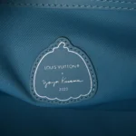 Louis Vuitton x Yayoi Kusama Monogram Empreinte Faces Keepall Bandouliere 50 Light Blue - Image 5