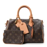 Louis Vuitton Monogram Empreinte Speedy Bandouliere 25 Noir Vachetta - Image 10