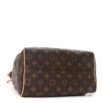Louis Vuitton Monogram Empreinte Speedy Bandouliere 25 Noir Vachetta - Image 3