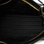 Prada Vitello Shine Bauletto Shoulder Bag Black - Image 4