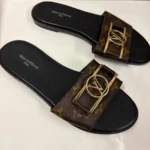 Louis Vuitton Lock It Flat Mule Sandals in Monogram Canvas - Image 2