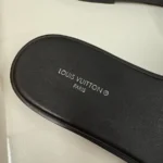 Louis Vuitton Lock It Flat Mule Sandals in Monogram Canvas - Image 5