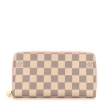 Louis Vuitton Zippy Wallet in Damier Azur Canvas (Rose Ballerine Interior)