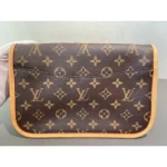 Louis Vuitton Diane Monogram Canvas Bag with Pink Embroidered Strap - Image 3