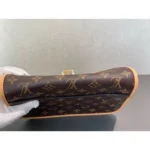 Louis Vuitton Diane Monogram Canvas Bag with Pink Embroidered Strap - Image 4