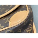 Louis Vuitton Diane Monogram Canvas Bag with Pink Embroidered Strap - Image 8