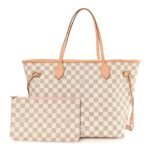 Louis Vuitton Neverfull MM in Damier Azur Canvas (Rose Ballerine Interior)
