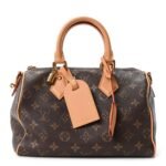 Louis Vuitton Monogram Empreinte Speedy Bandouliere 25 Noir Vachetta
