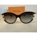Louis Vuitton Charlotte Sunglasses in Black Acetate with Gold-Tone Hinges - Image 7