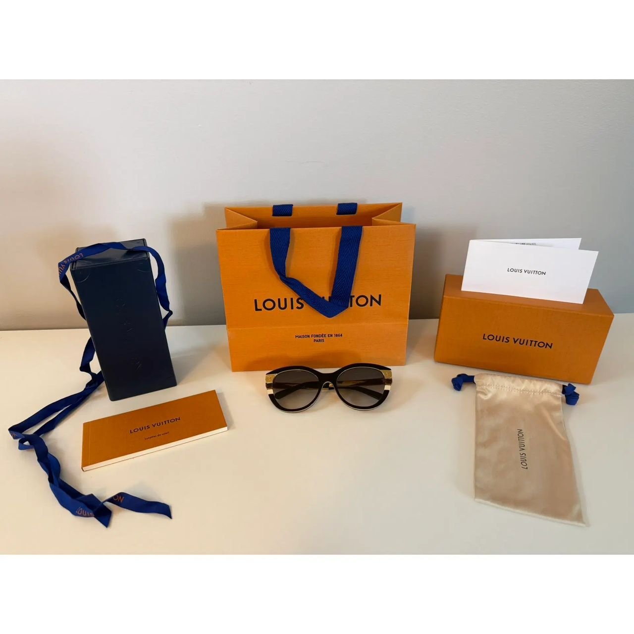 WhatsApp Image 2026-08-28 at 15.03.15 Louis Vuitton Charlotte Sunglasses in Black Acetate with Gold-Tone Hinges - Image 1