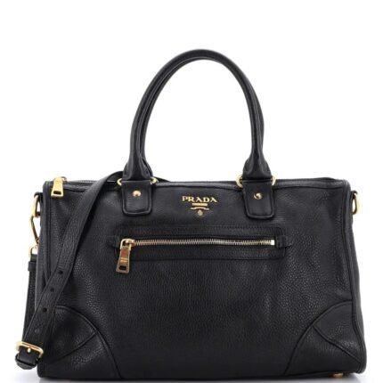 Prada Vitello Phenix Convertible Satchel Bag