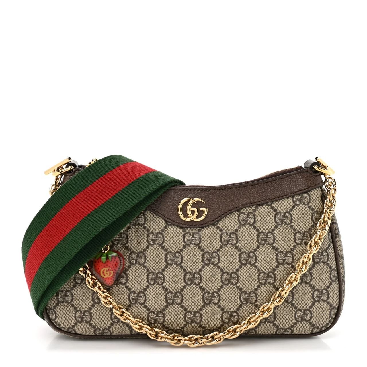 WhatsApp Image 2026-08-28 at 15.42.48 Gucci GG Supreme Ophidia Strawberry Small Shoulder Bag - Image 1