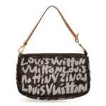 Louis Vuitton Monogram Graffiti Pochette Accessoires Silver