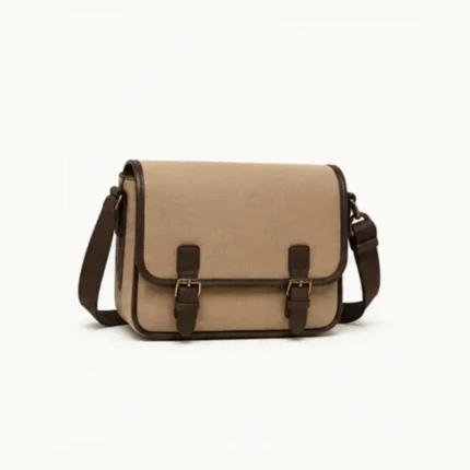 Gucci Tender GG Supreme Monogram Textured Dollar Calfskin Ophidia Messenger Bag Beige Ebony Dark Brown illustrative product image