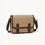 Gucci Tender GG Supreme Monogram Textured Dollar Calfskin Ophidia Messenger Bag Beige Ebony Dark Brown illustrative product image