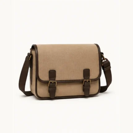 Gucci Tender GG Supreme Monogram Textured Dollar Calfskin Ophidia Messenger Bag Beige Ebony Dark Brown illustrative product image