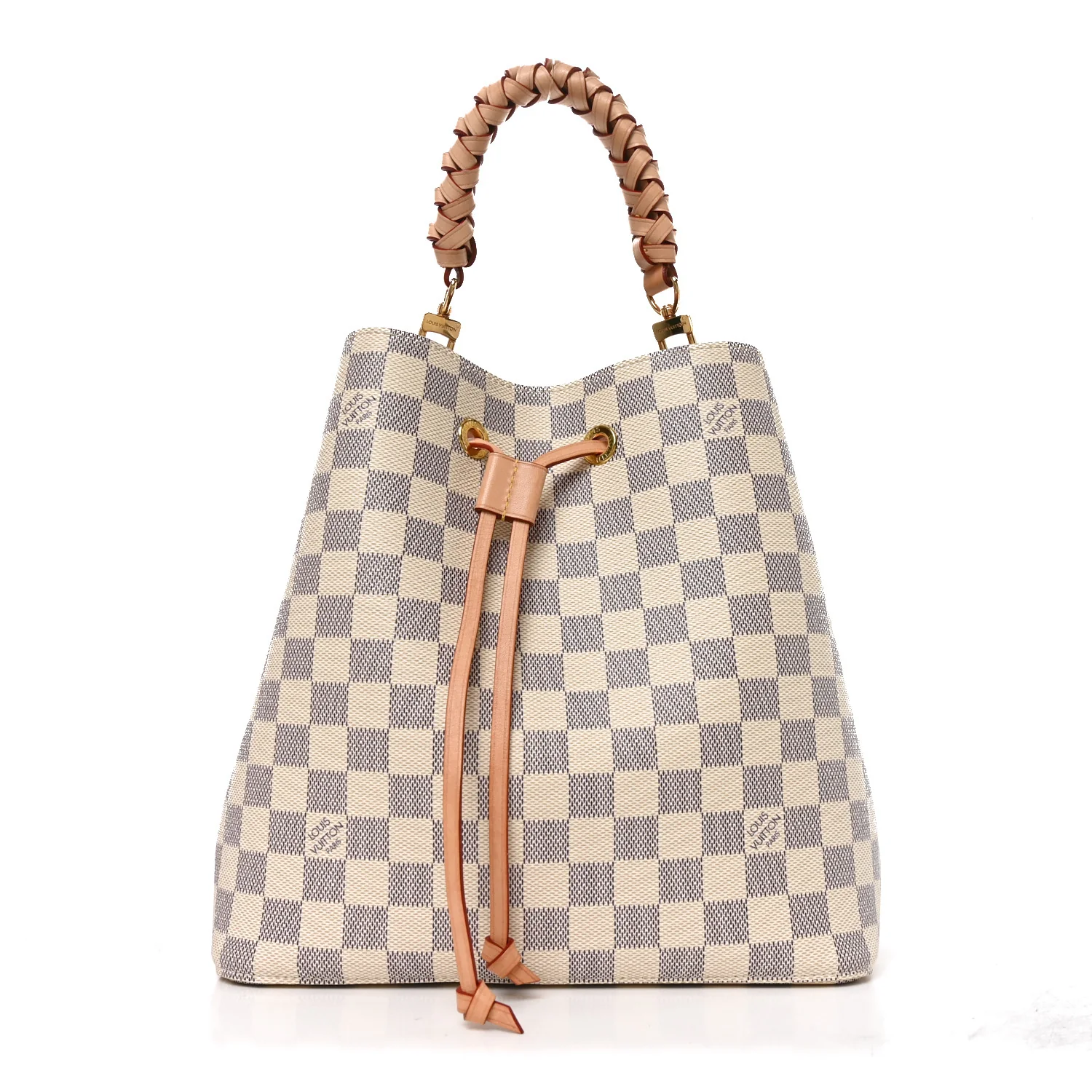 IMG_7367 Damier Azur Braided Neonoe MM Peach Cream - Image 1