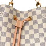 Damier Azur Braided Neonoe MM Peach Cream - Image 6
