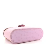 Ostrich Vanity Chain Pouch Pink - Image 3