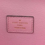 Ostrich Vanity Chain Pouch Pink - Image 5