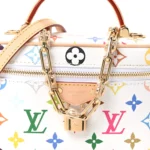 LV x TM Monogram Multicolor Vanity Chain Pouch White - Image 6