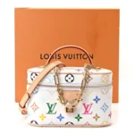 LV x TM Monogram Multicolor Vanity Chain Pouch White - Image 9