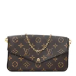 Monogram My LV World Tour Pochette Felicie Chain Wallet Black