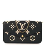 Empreinte Monogram Giant Felicie Pochette Black Beige