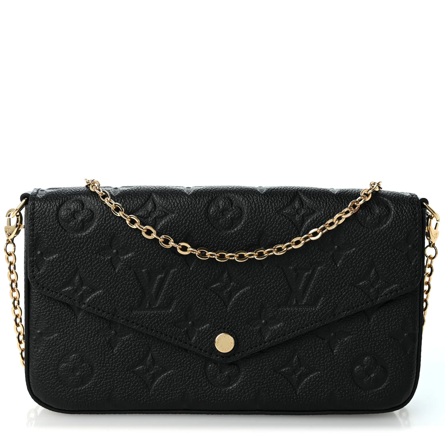 IMG_7930 Empreinte Pochette Felicie Chain Wallet Black - Image 1
