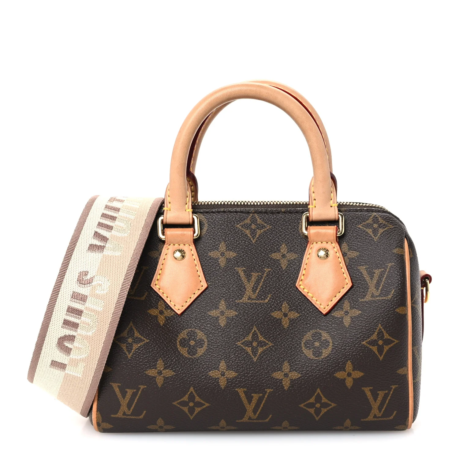IMG_8004 Monogram Speedy Bandouliere 20 Beige - Image 1