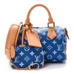 Calfskin Monogram Speedy P9 Bandouliere 20 Blue - Image 2