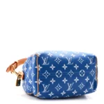Calfskin Monogram Speedy P9 Bandouliere 20 Blue - Image 4