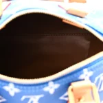 Calfskin Monogram Speedy P9 Bandouliere 20 Blue - Image 5