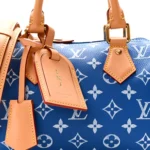 Calfskin Monogram Speedy P9 Bandouliere 20 Blue - Image 7
