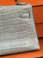 Kelly mini alligator handbag - Image 4