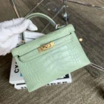 Kelly mini alligator handbag - Image 20